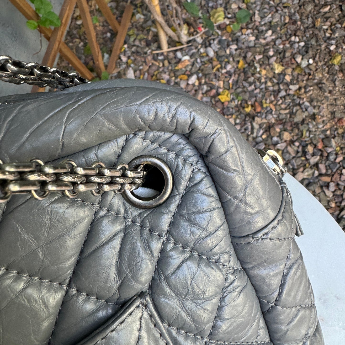 Chanel Quilted Aged Calfskin Large Reissue Camera Bag