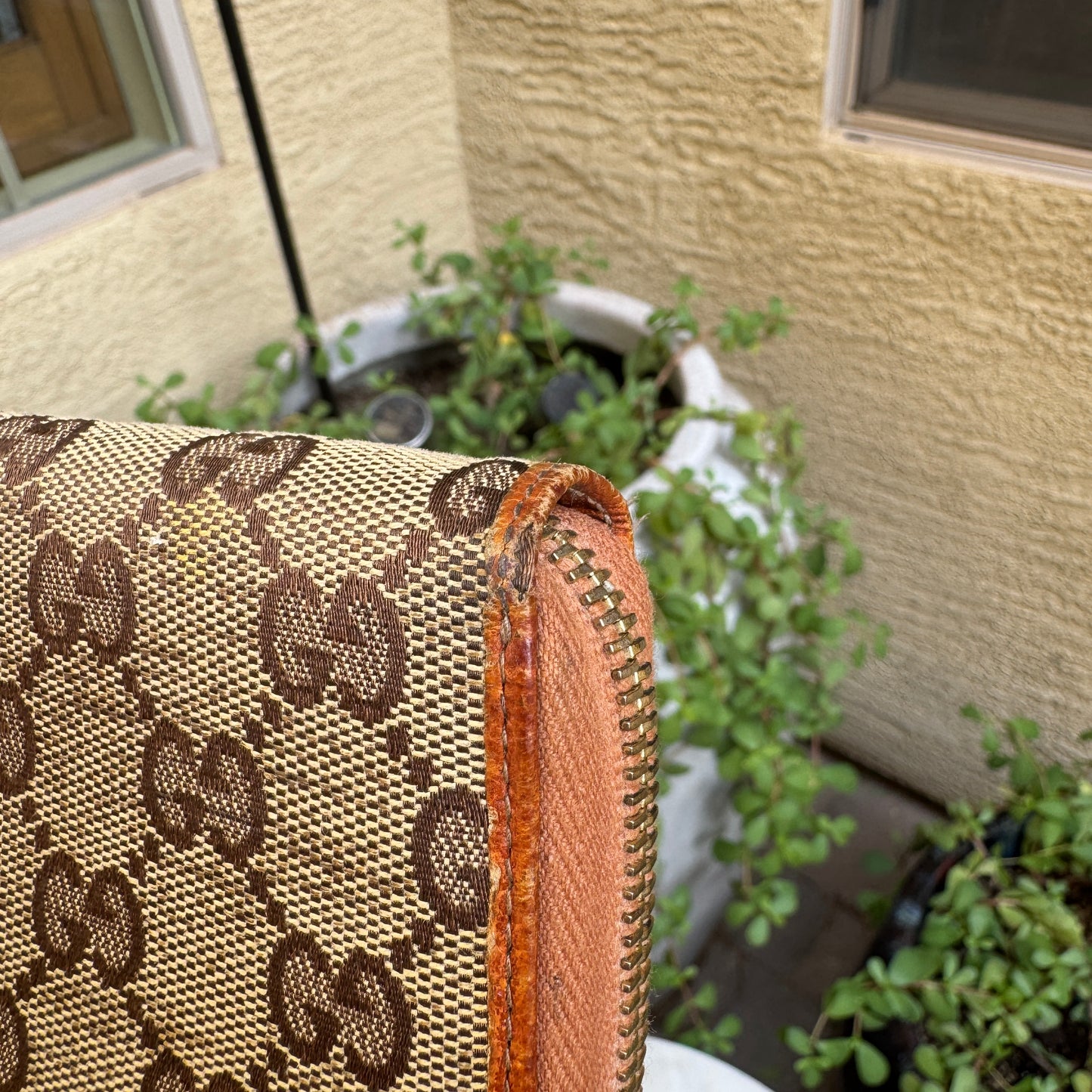 Gucci GG Canvas Long Zippy Wallet