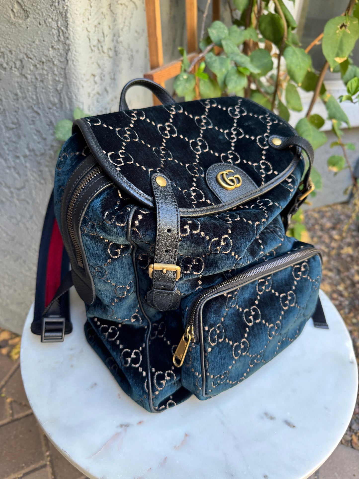 Gucci GG Marmont Velvet Backpack