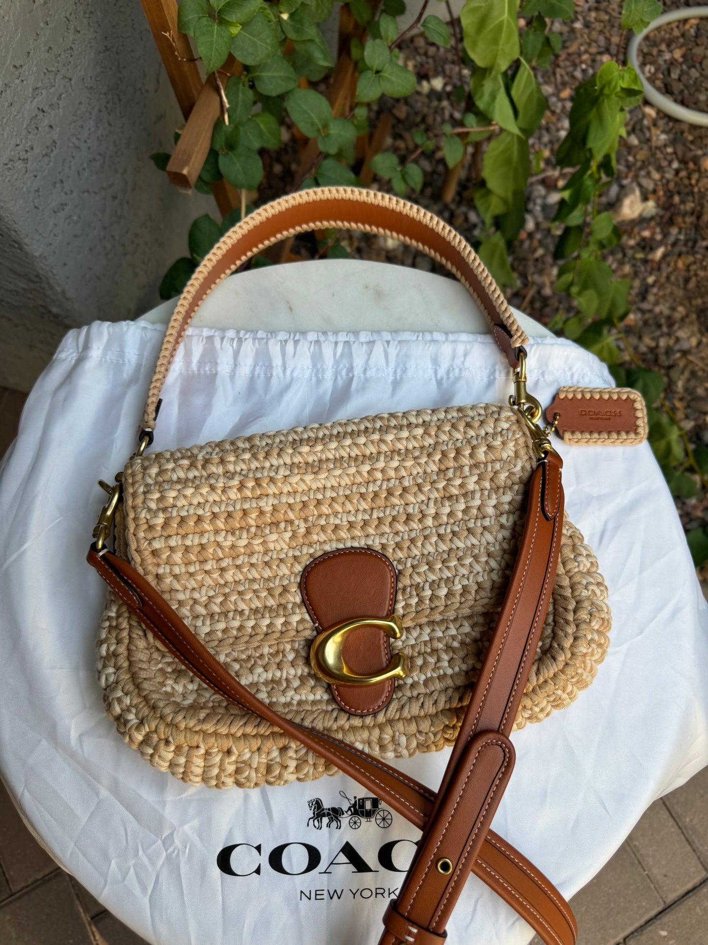 Coach Crochet Soft Tabby Shoulder Bag