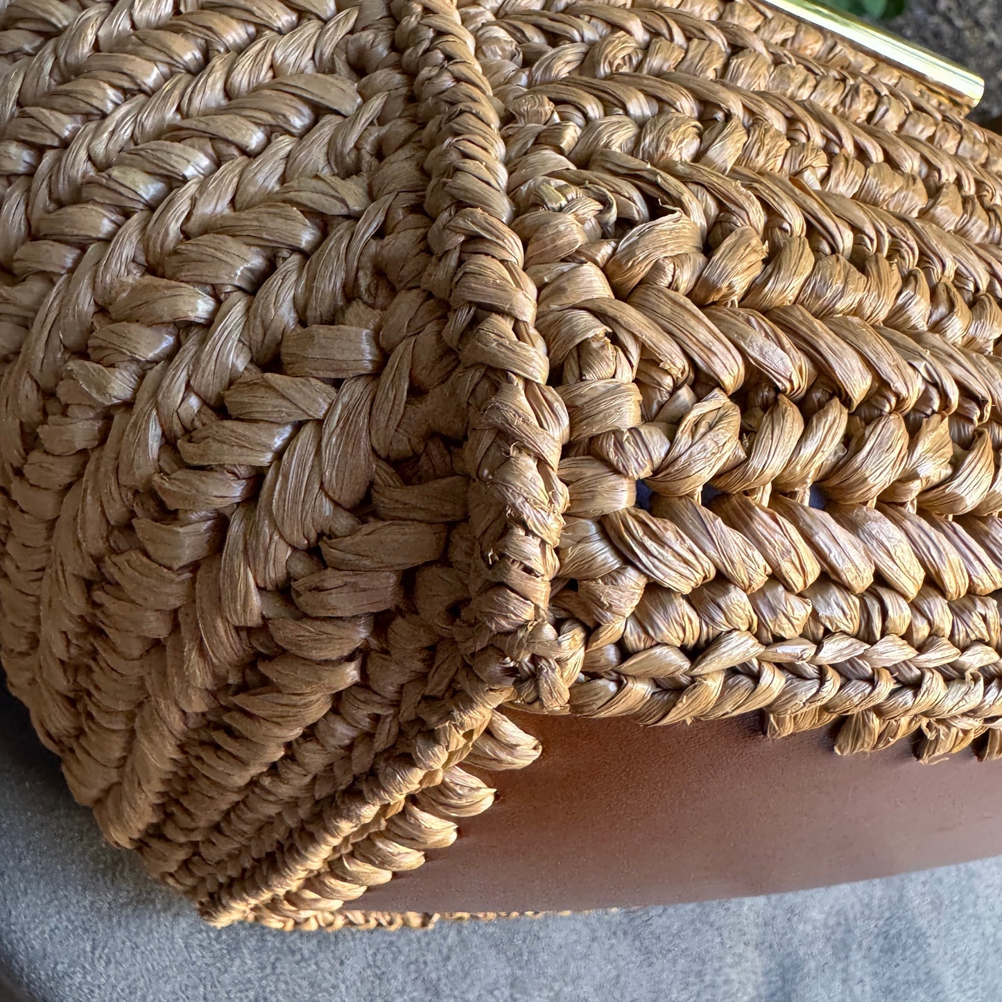 Tom Ford Raffia Medium Tara Tote