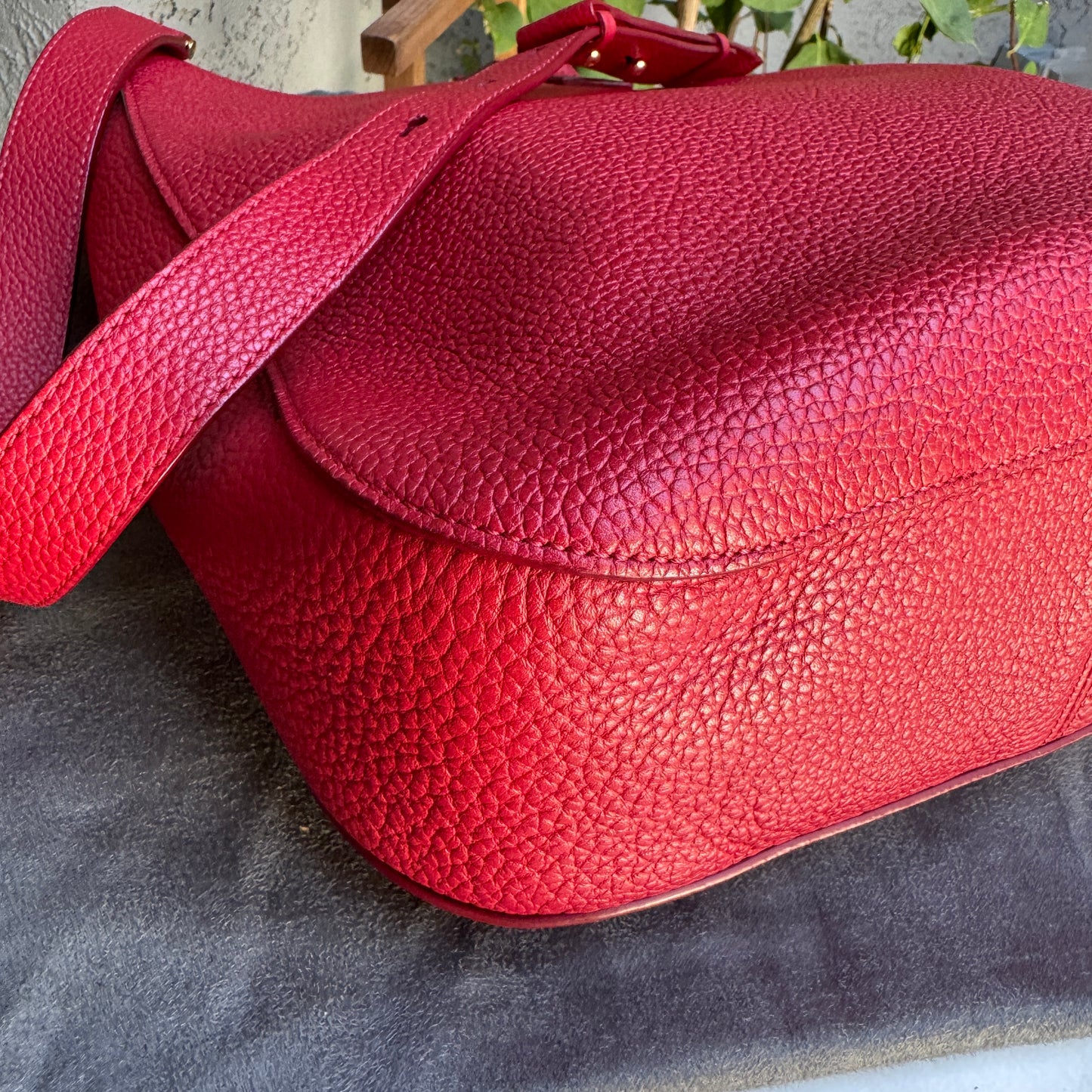 Tom Ford Grained Leather Tara Hobo