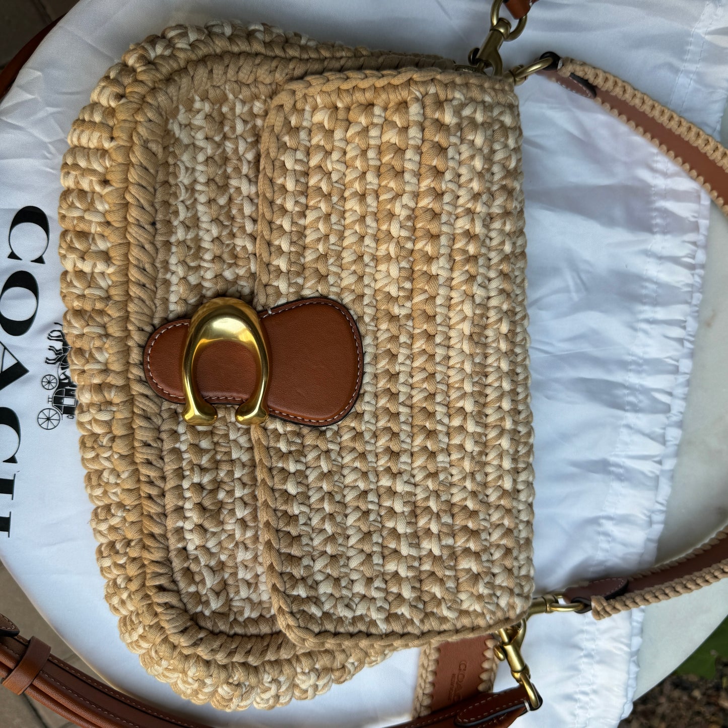 Coach Crochet Soft Tabby Shoulder Bag