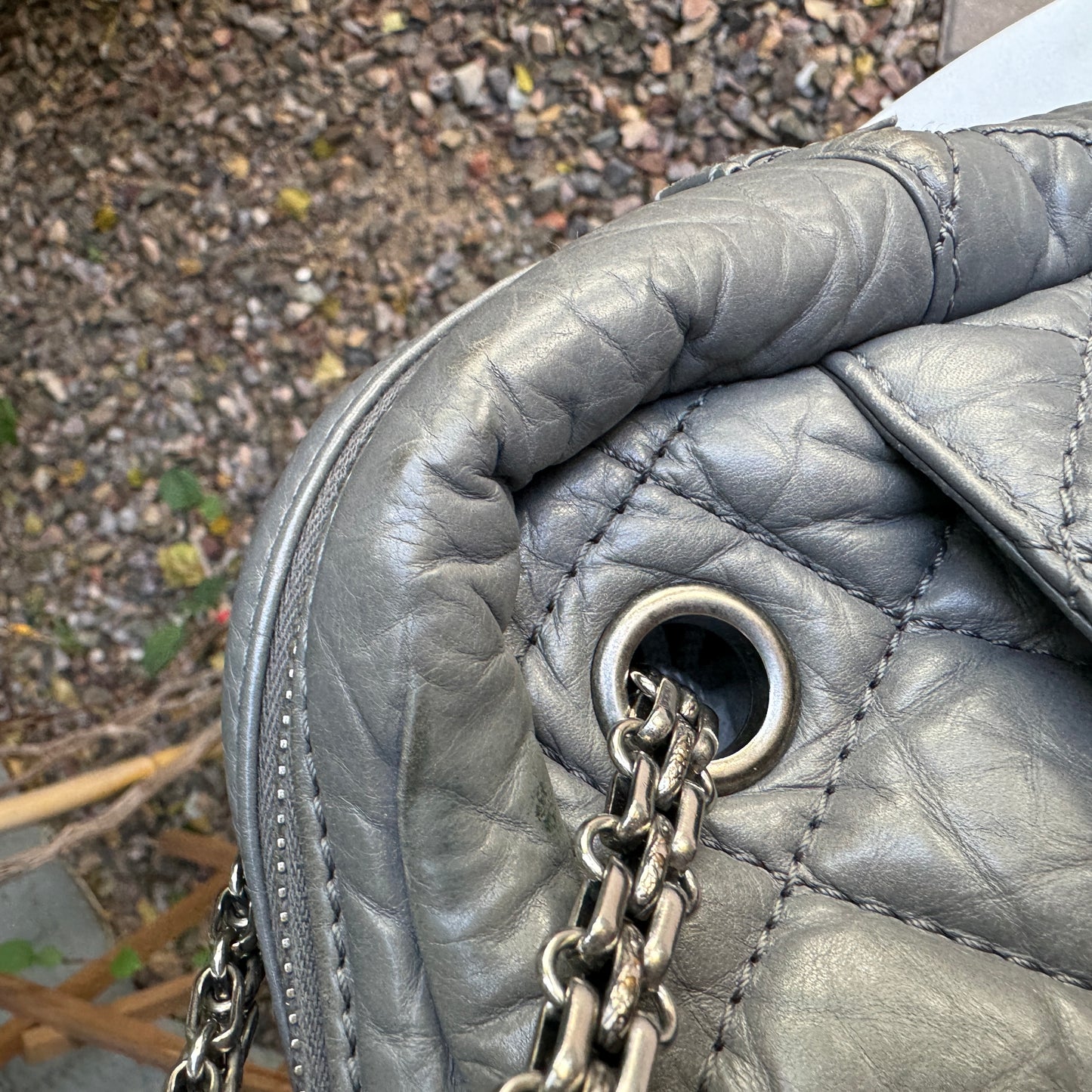 Chanel Quilted Aged Calfskin Large Reissue Camera Bag