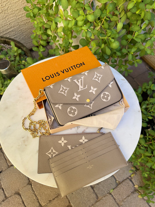 Louis Vuitton Bicolor Monogram Empreinte Pochette Félicie