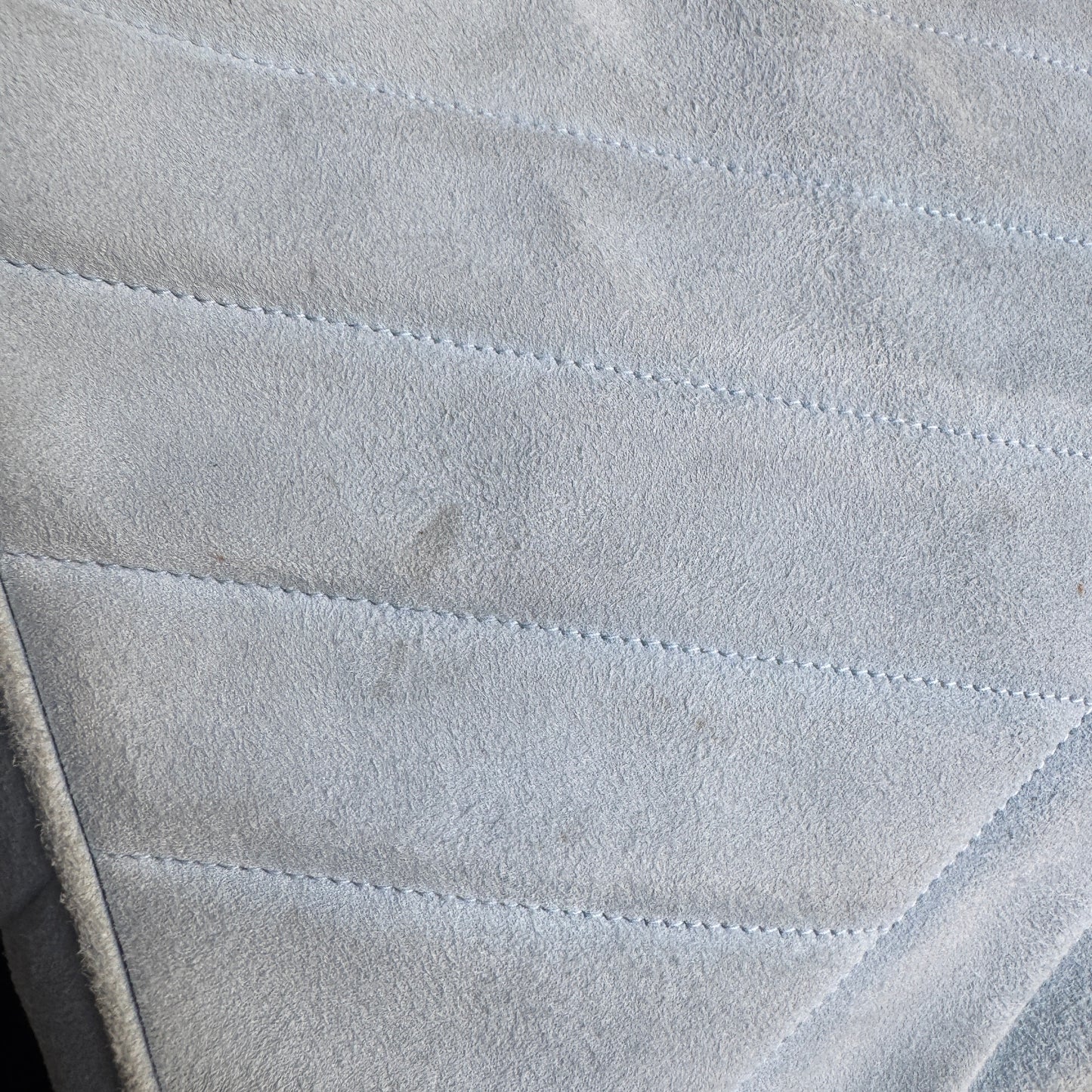 Chanel Vintage Suede Quilted Camera Shoulder Bag