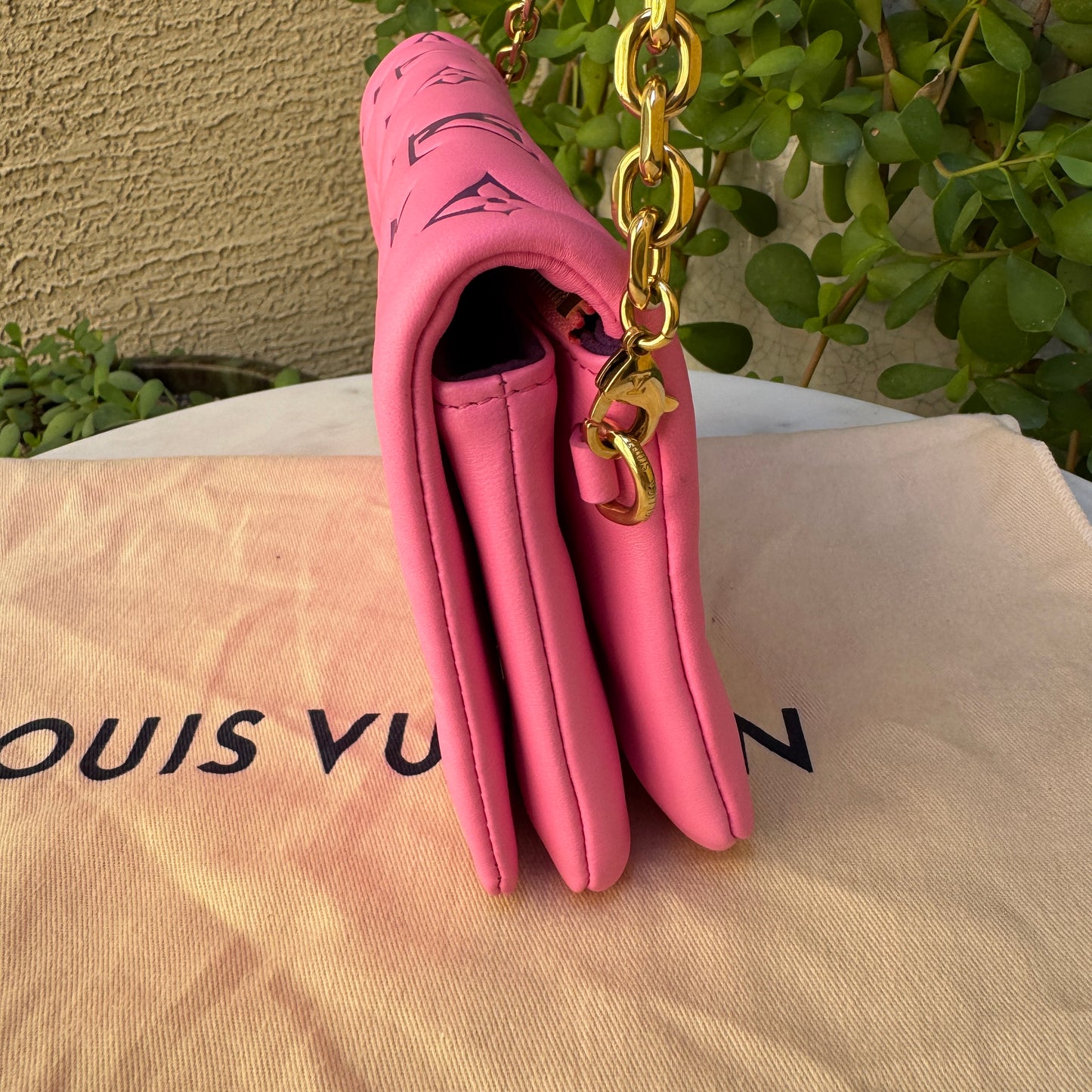 Louis Vuitton Monogram Lambskin Vuittamins Pochette Coussin