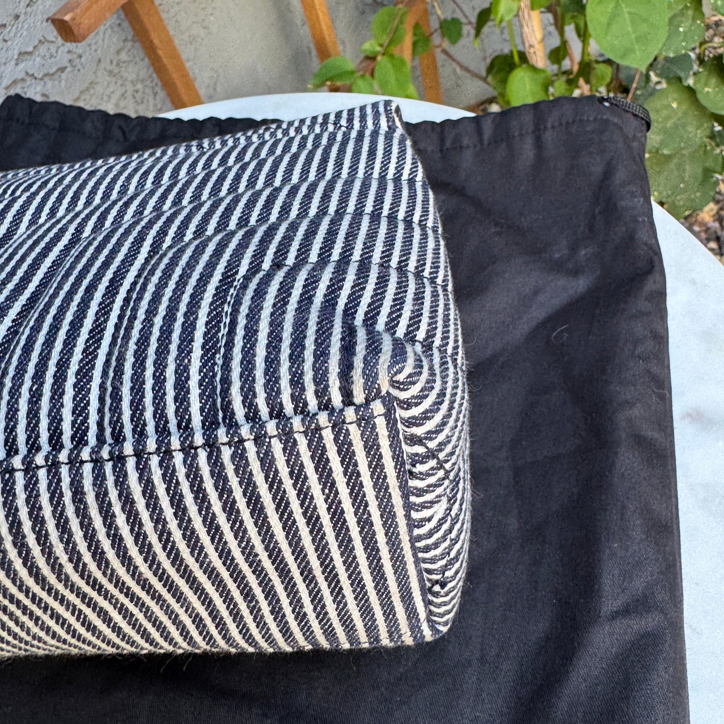 Saint Laurent Small Loulou Striped Chain Crossbody