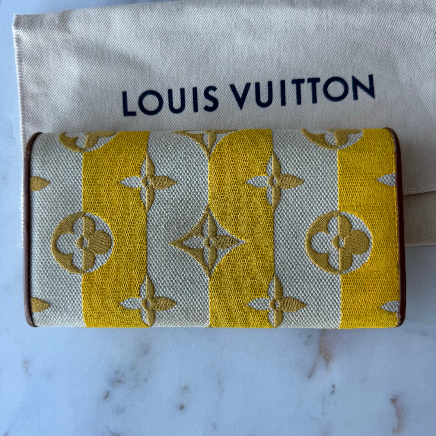 Louis Vuitton Canvas Capucines Wallet