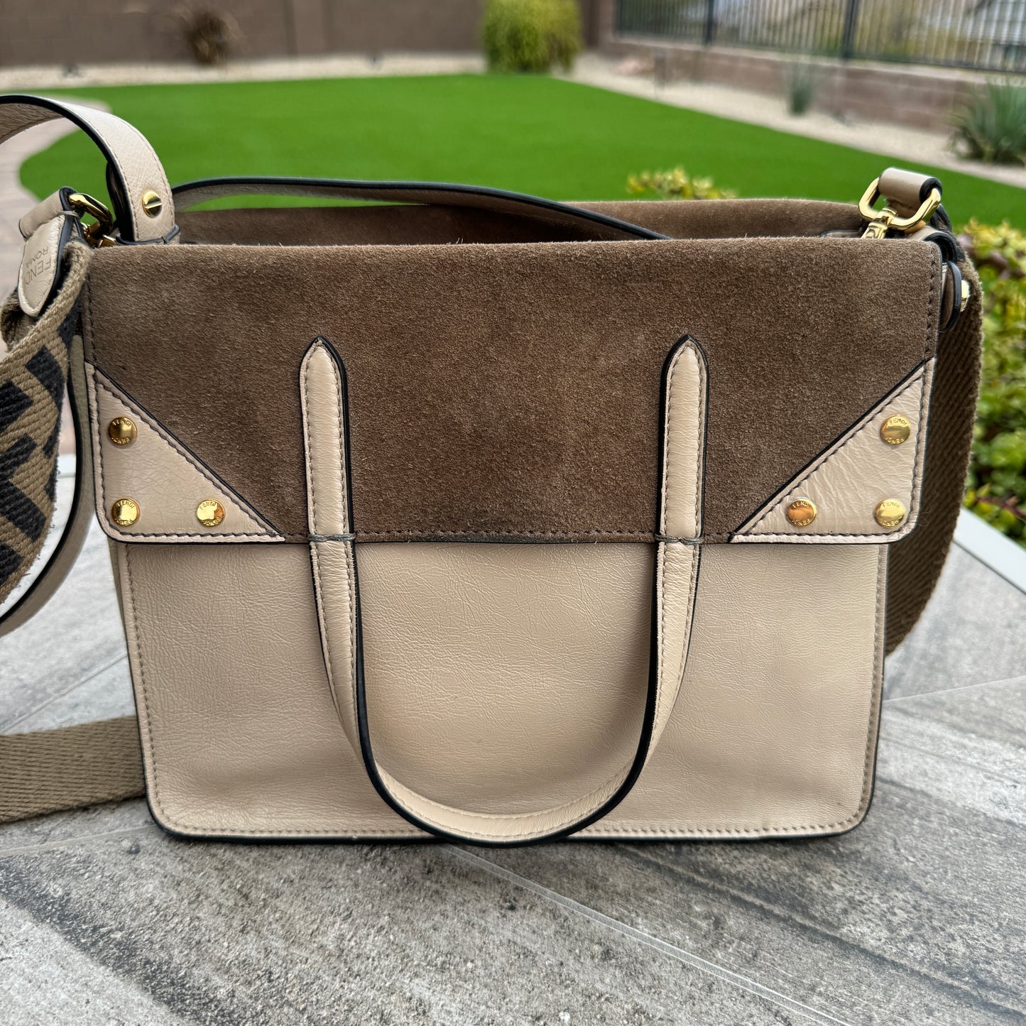 Fendi Grace Small Flip FF Crossbody Bag