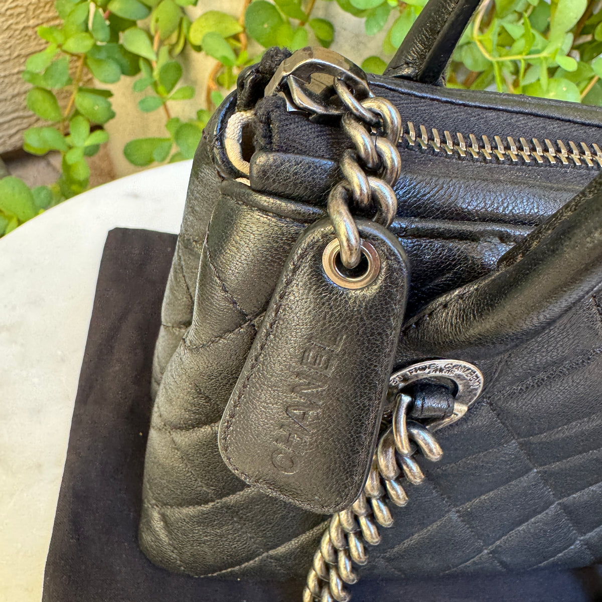 Chanel Quilted Leather Small Boy Tote