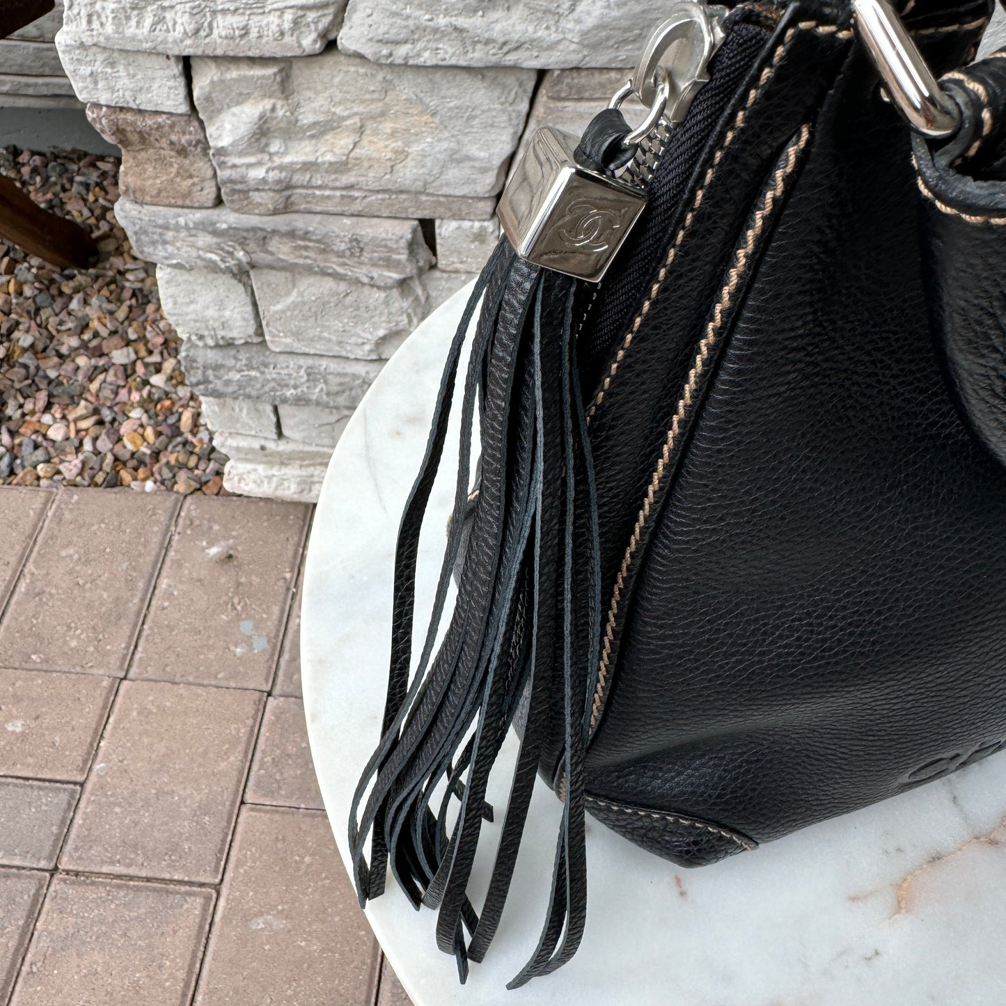 Chanel LAX Leather Tassel Shoulder Bag