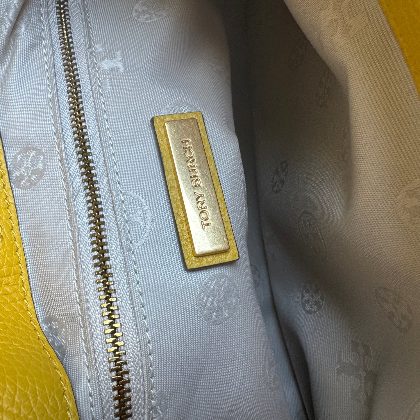 Tory Burch Britten Slouchy Chain Pebbled Leather Shoulder Bag