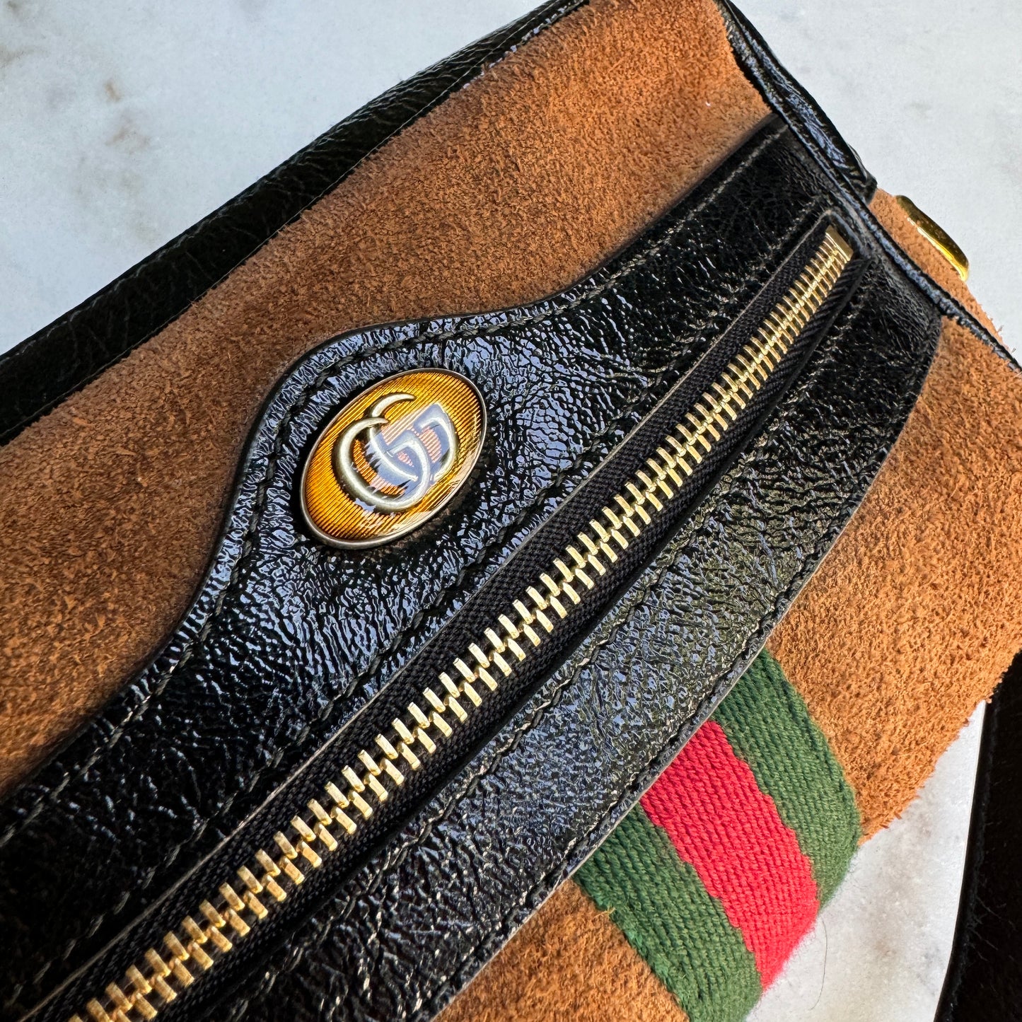 Gucci Ophidia Suede Crossbody