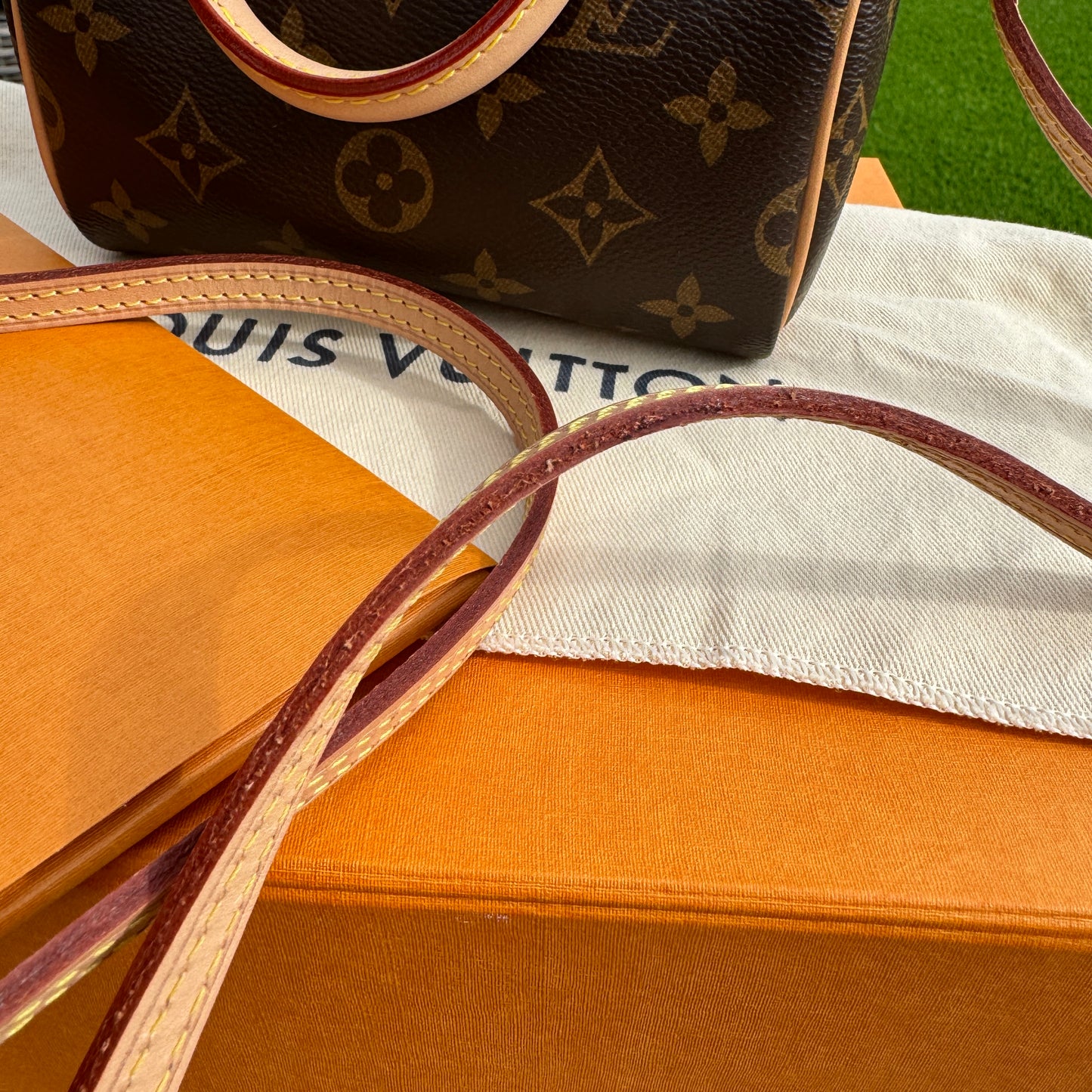 Louis Vuitton Monogram Nano Speedy Bandouliere