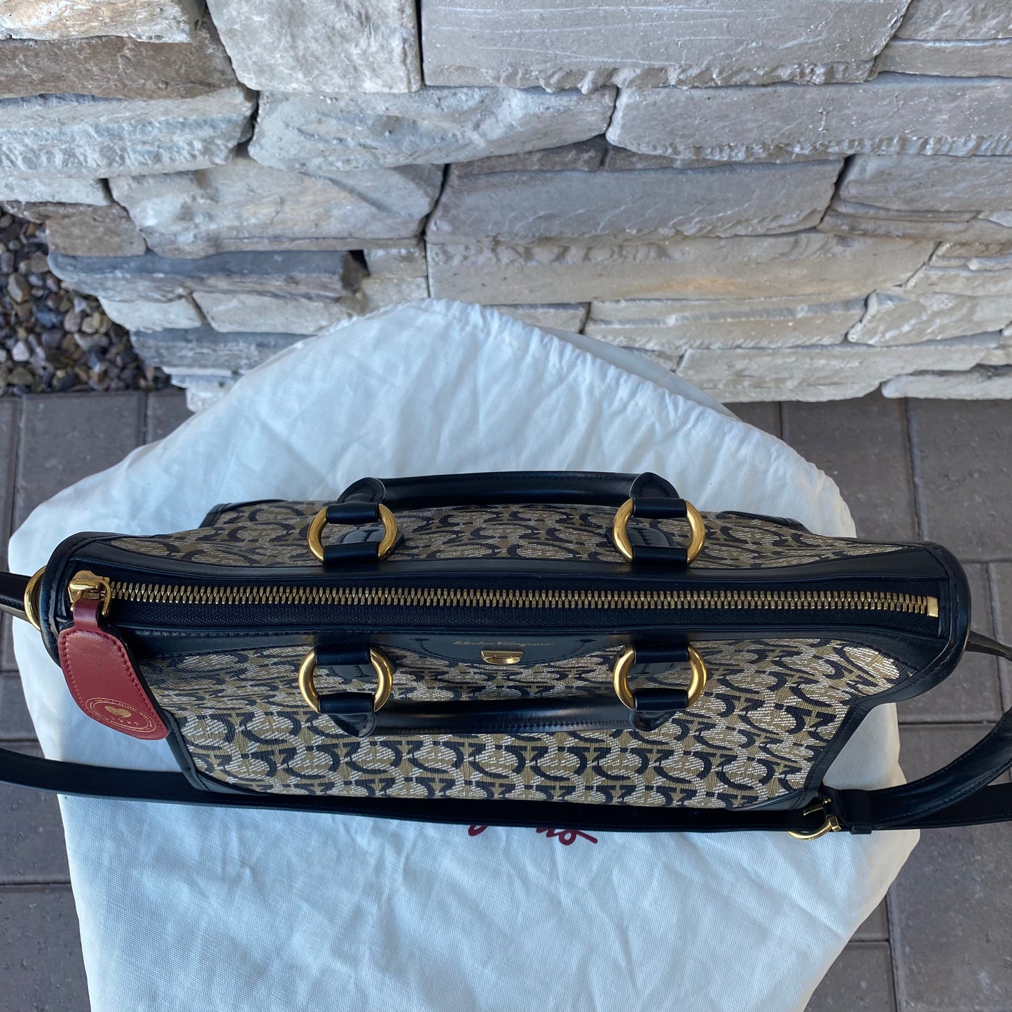 Salvatore Ferragamo Interlocking Gancini Satchel