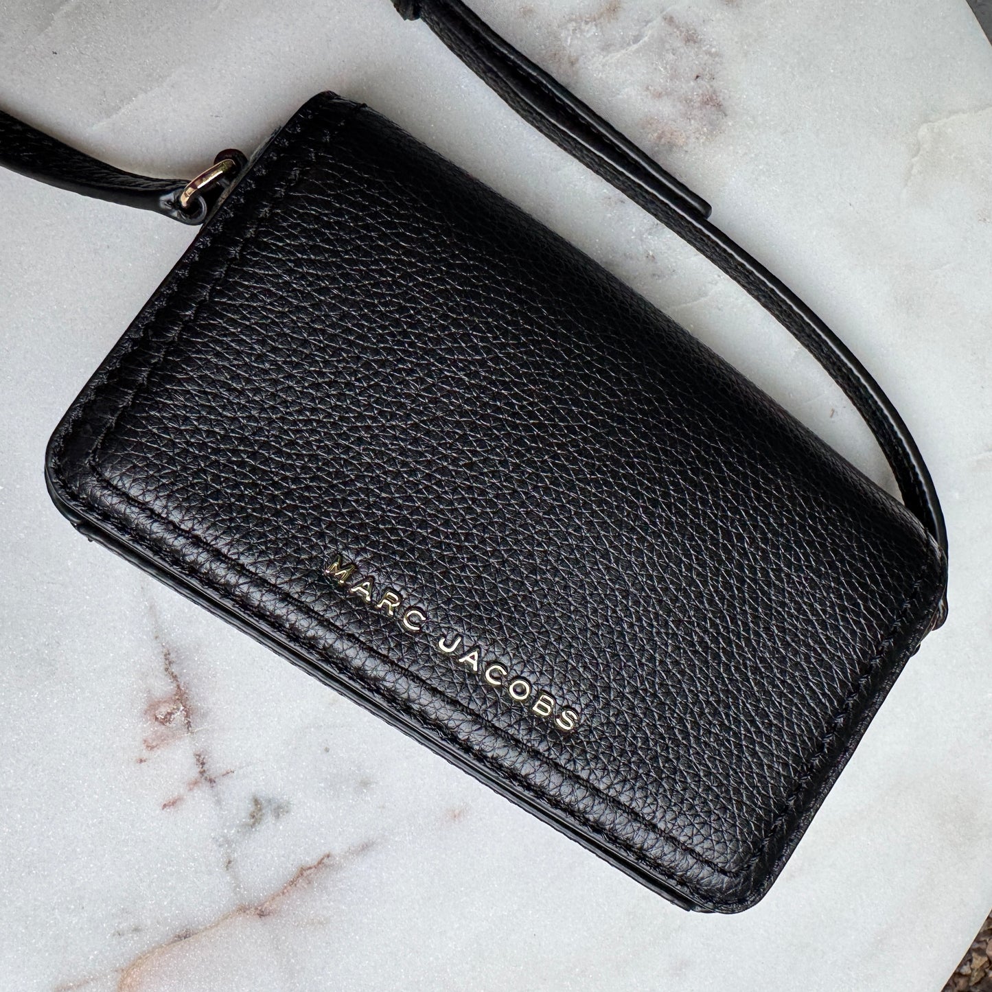 Marc Jacobs Groove Mini Pebbled Leather Flap Crossbody