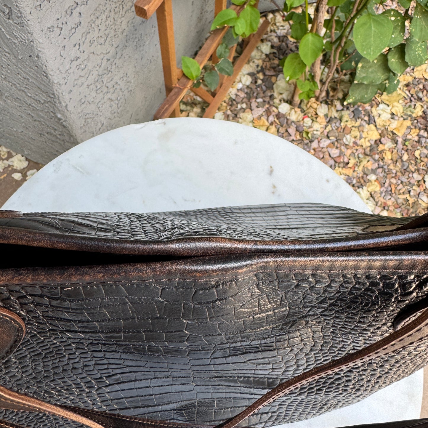 Freebird Embossed Crocodile Leather Mara Tote