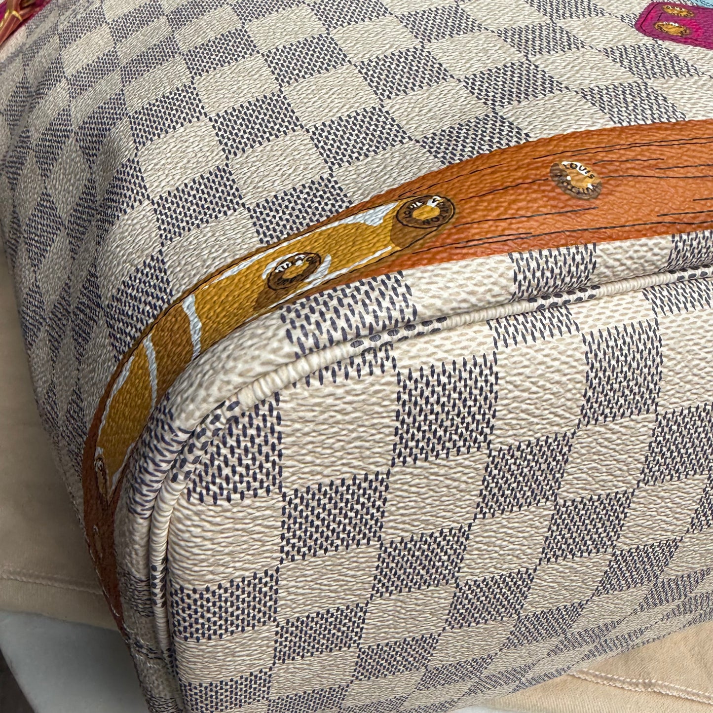 Louis Vuitton Damier Azur Summer Trunks Hawaii Neverfull MM
