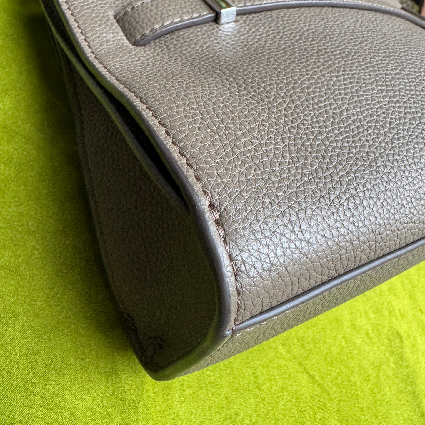 Tory Burch Lee Radziwill Pebbled Leather Shoulder Bag