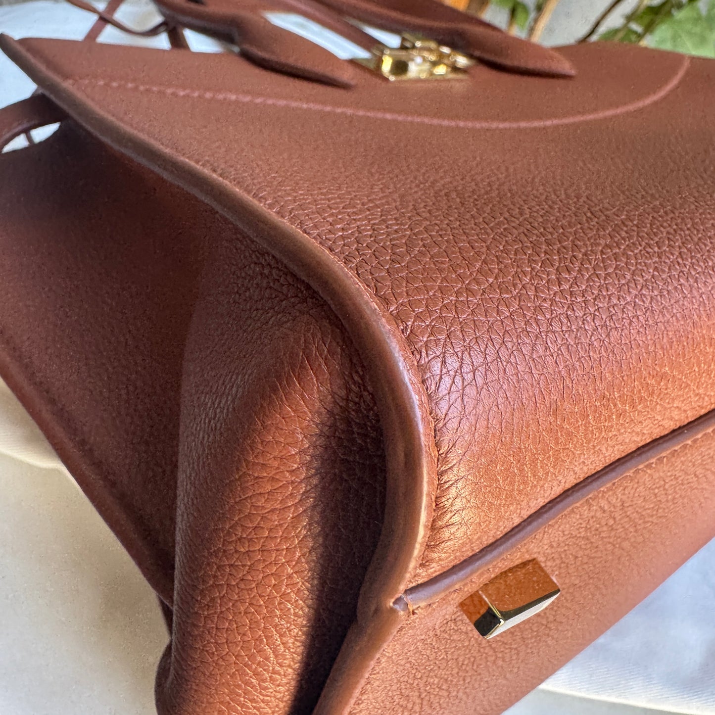 Salvatore Ferragamo Studio Soft Leather Top Handle Bag
