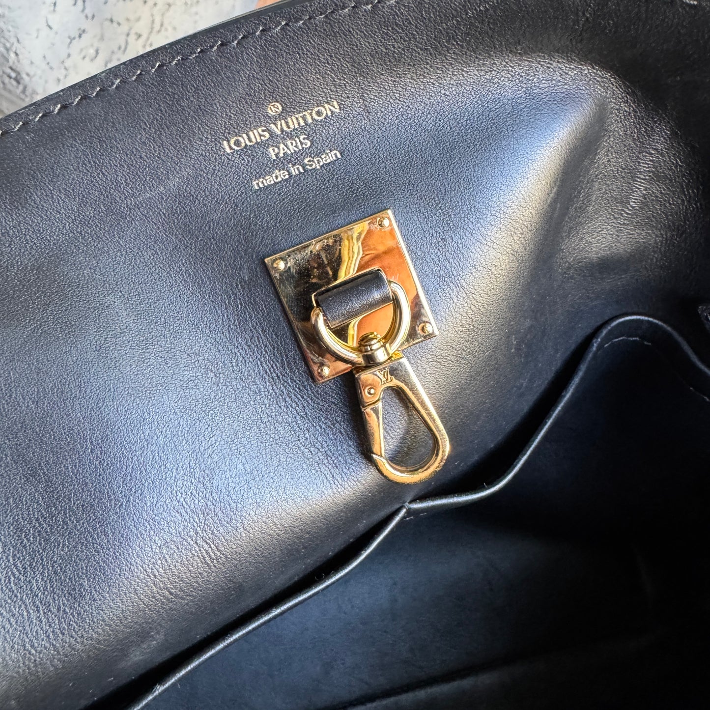 Louis Vuitton Milla MM Leather Tote