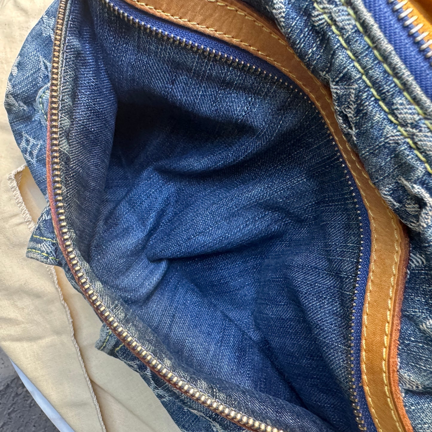 Louis Vuitton Monogram Denim Baggy PM Shoulder Bag