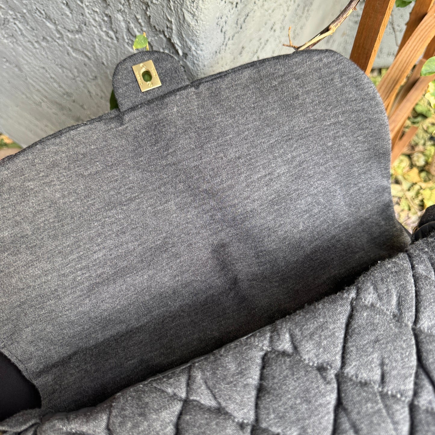 Chanel Maxi Jersey Bubble Single Flap Quilt Shoulder Bag