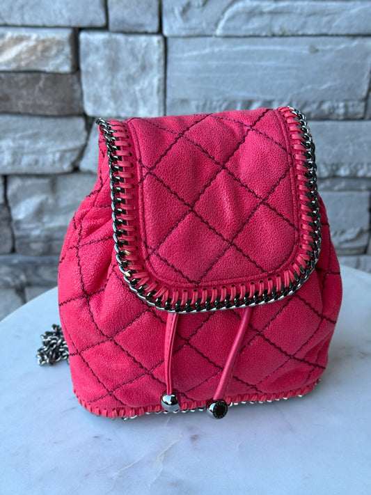 Stella McCartney Shaggy Deer Quilted Mini Falabella Backpack