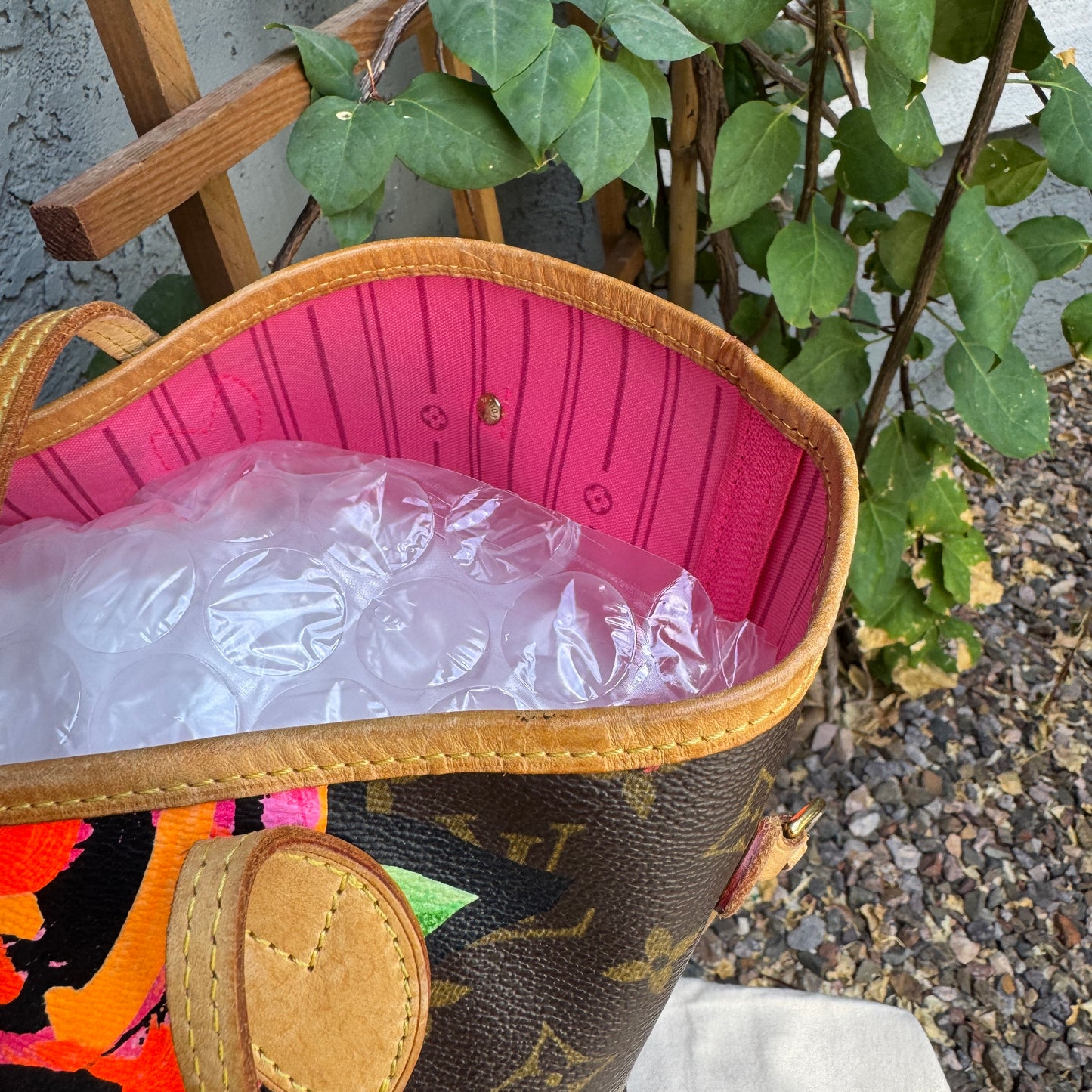 Louis Vuitton x Stephen Sprouse Rose Monogram Neverfull MM Tote