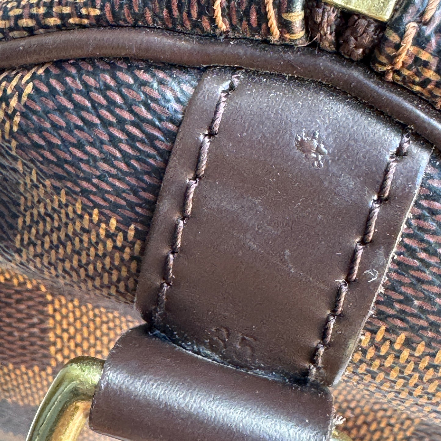 Louis Vuitton Damier Ebene Speedy Bandouliere 35