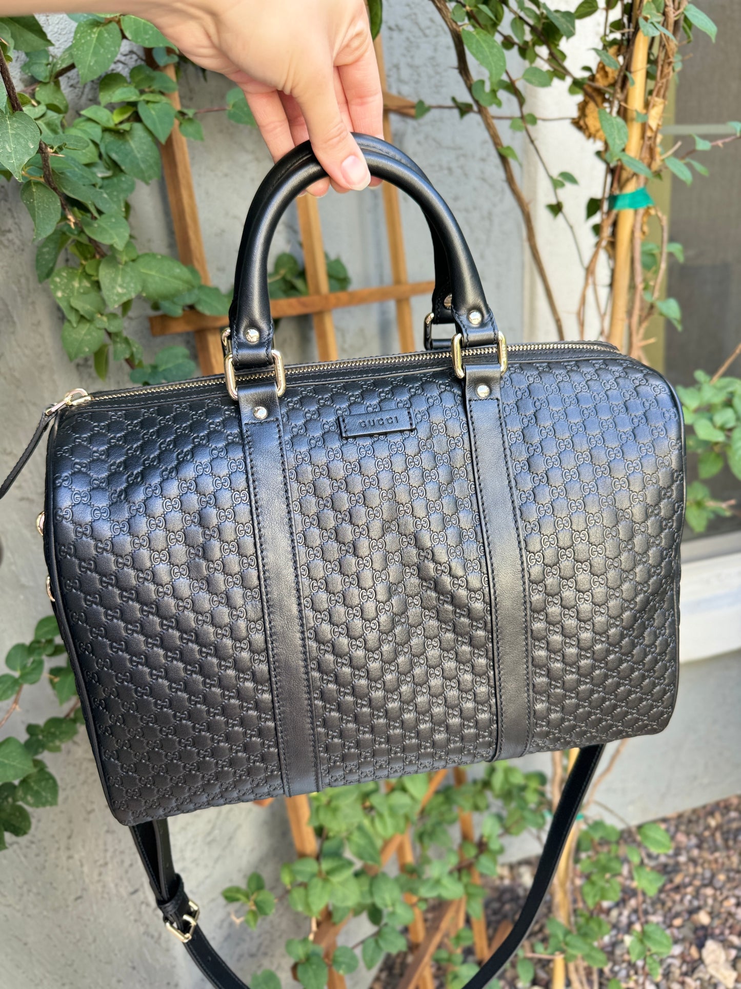 Gucci Microguccissima Boston Bag