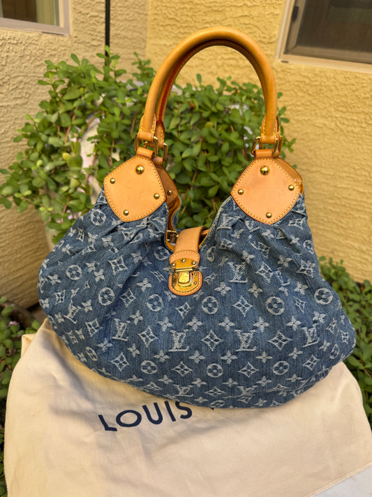 Louis Vuitton Monogram Denim Mahina XL