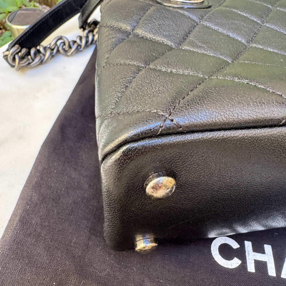 Chanel Quilted Leather Small Boy Tote