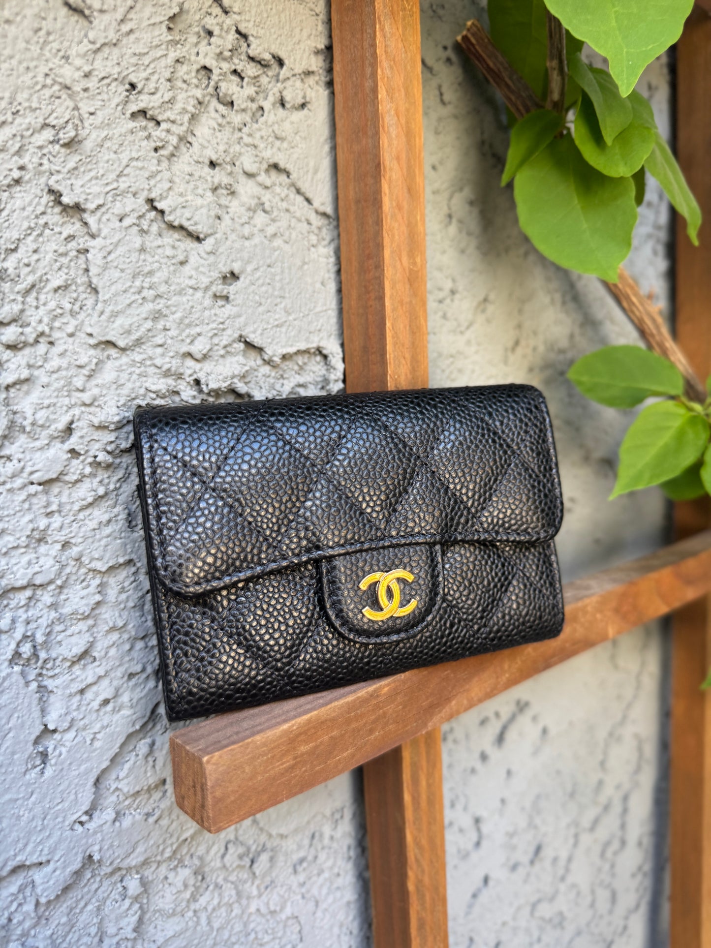 Chanel Caviar Classic Flap Card Holder Wallet