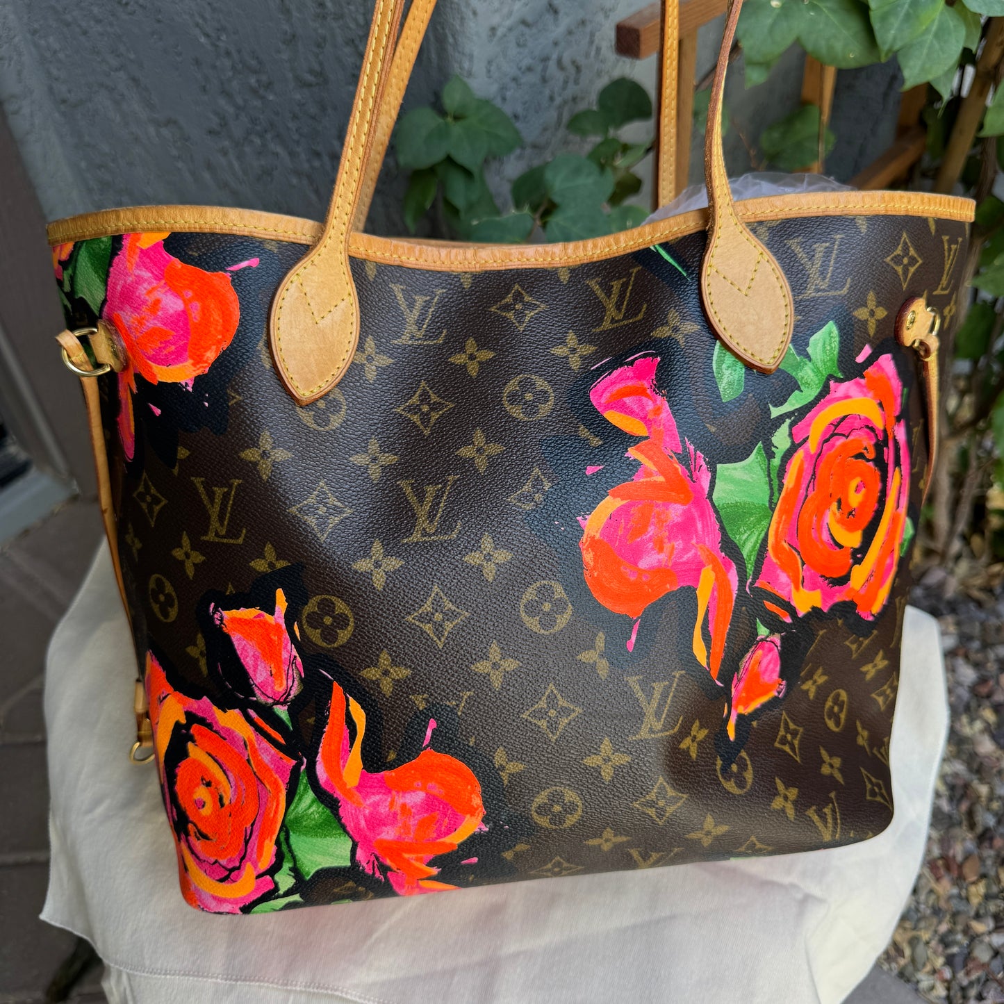 Louis Vuitton x Stephen Sprouse Rose Monogram Neverfull MM Tote