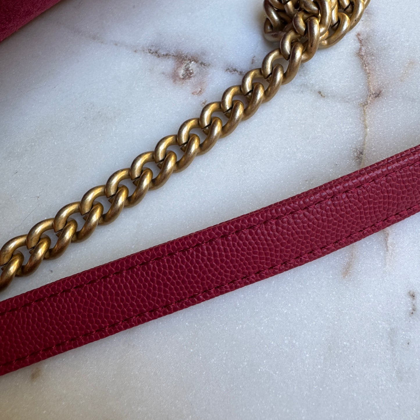 Chanel Lady Coco Caviar & Suede Leather WOC Crossbody