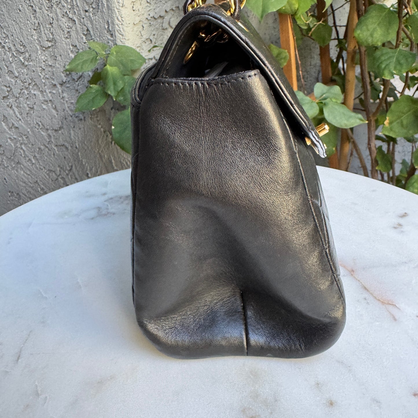 Chanel Vintage Quilted Lambskin Leather Classic Envelope Flap Shoulder Bag