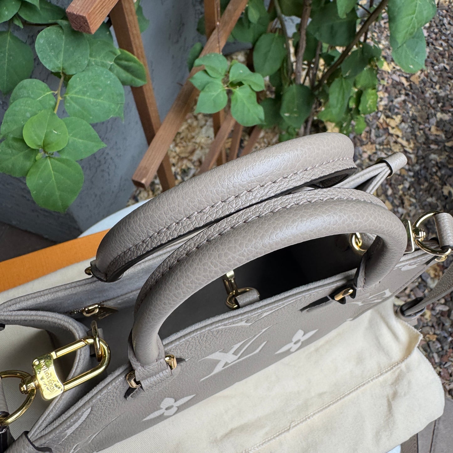 Louis Vuitton OnTheGo PM Bicolor Monogram Empreinte Leather Crossbody