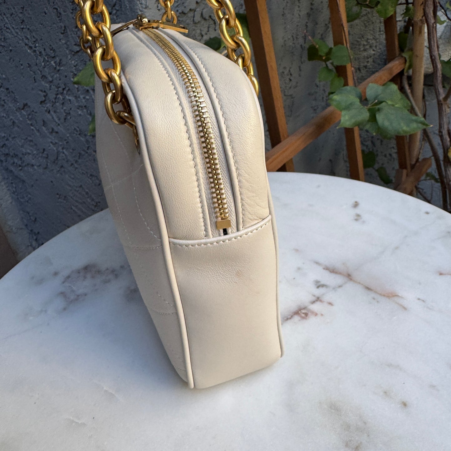 Saint Laurent Quilted Lambskin Le Maillon Camera Bag