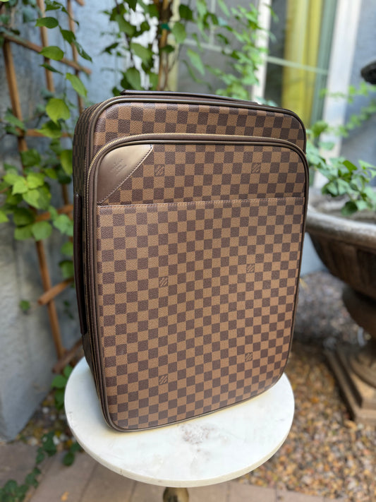 Louis Vuitton Damier Ebene Pegase Light Legere 55 Suitcase