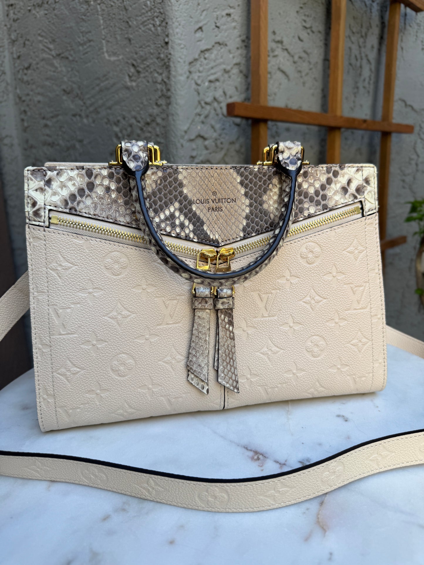 Louis Vuitton Monogram Empreinte Python Sully PM