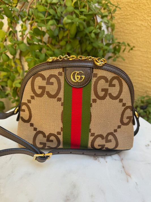 Gucci Jumbo GG Web Ophidia Small Dome Bag