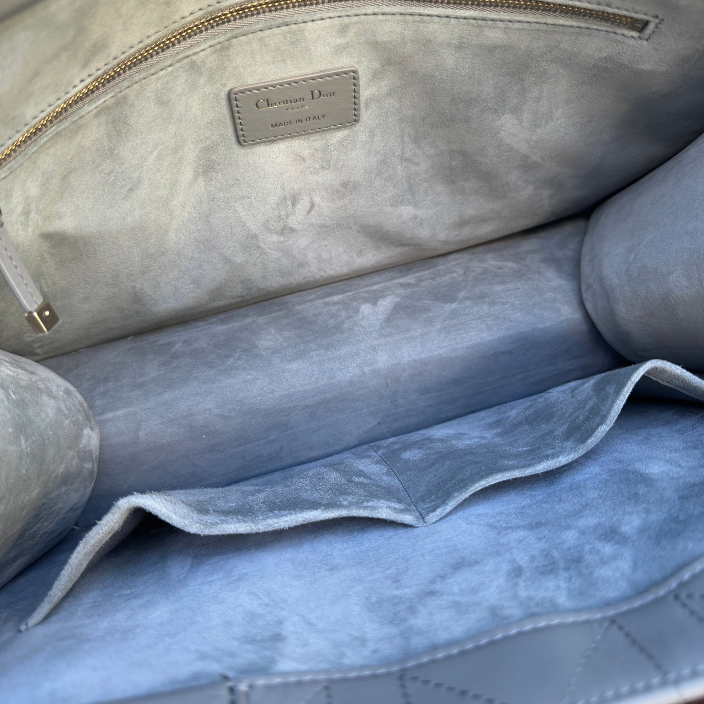 Christian Dior Calfskin Macrocannage Leather Medium Book Tote