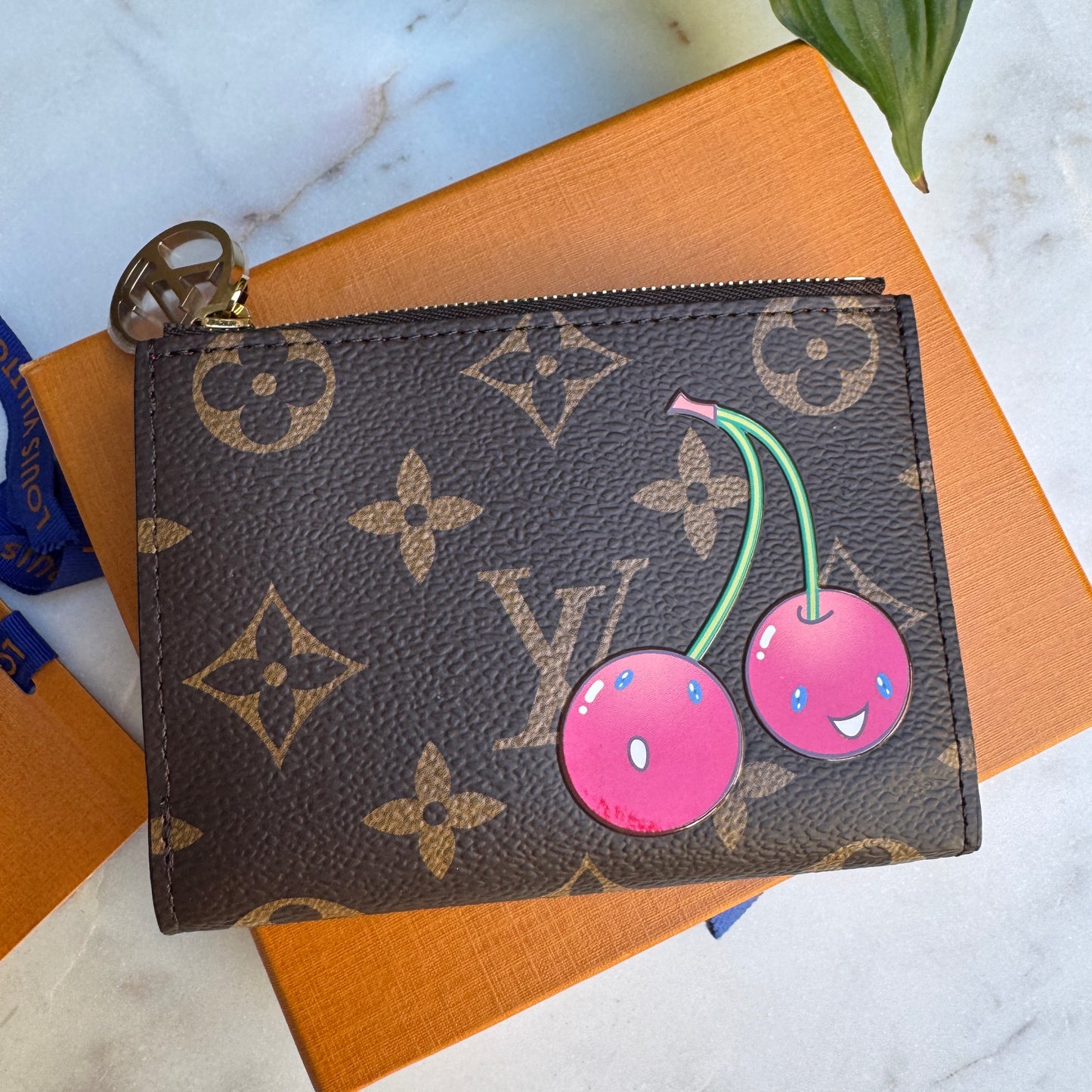 Louis Vuitton x Takashi Murakami Monogram Cerises Lisa Wallet