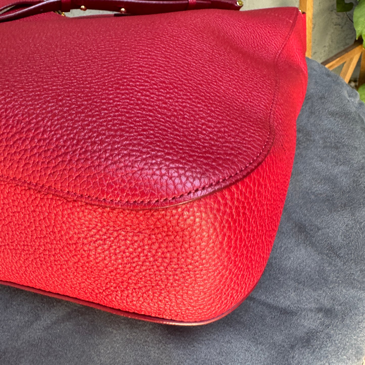 Tom Ford Grained Leather Tara Hobo