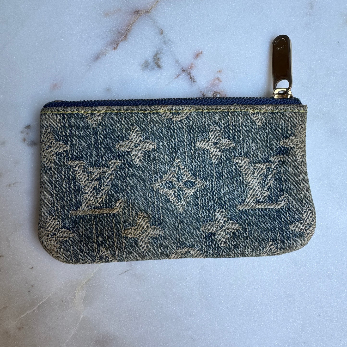 Louis Vuitton Monogram Denim Keychain Pouch