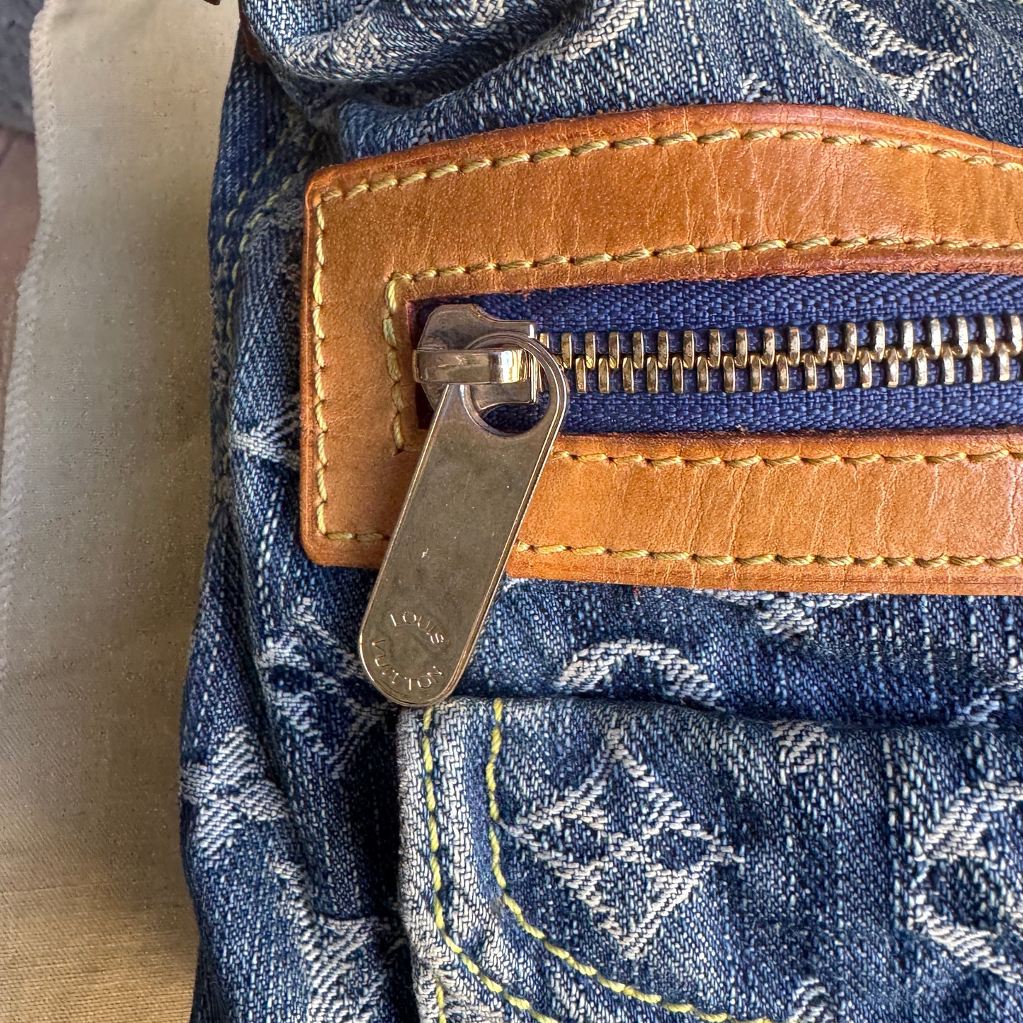 Louis Vuitton Monogram Denim Baggy PM Shoulder Bag