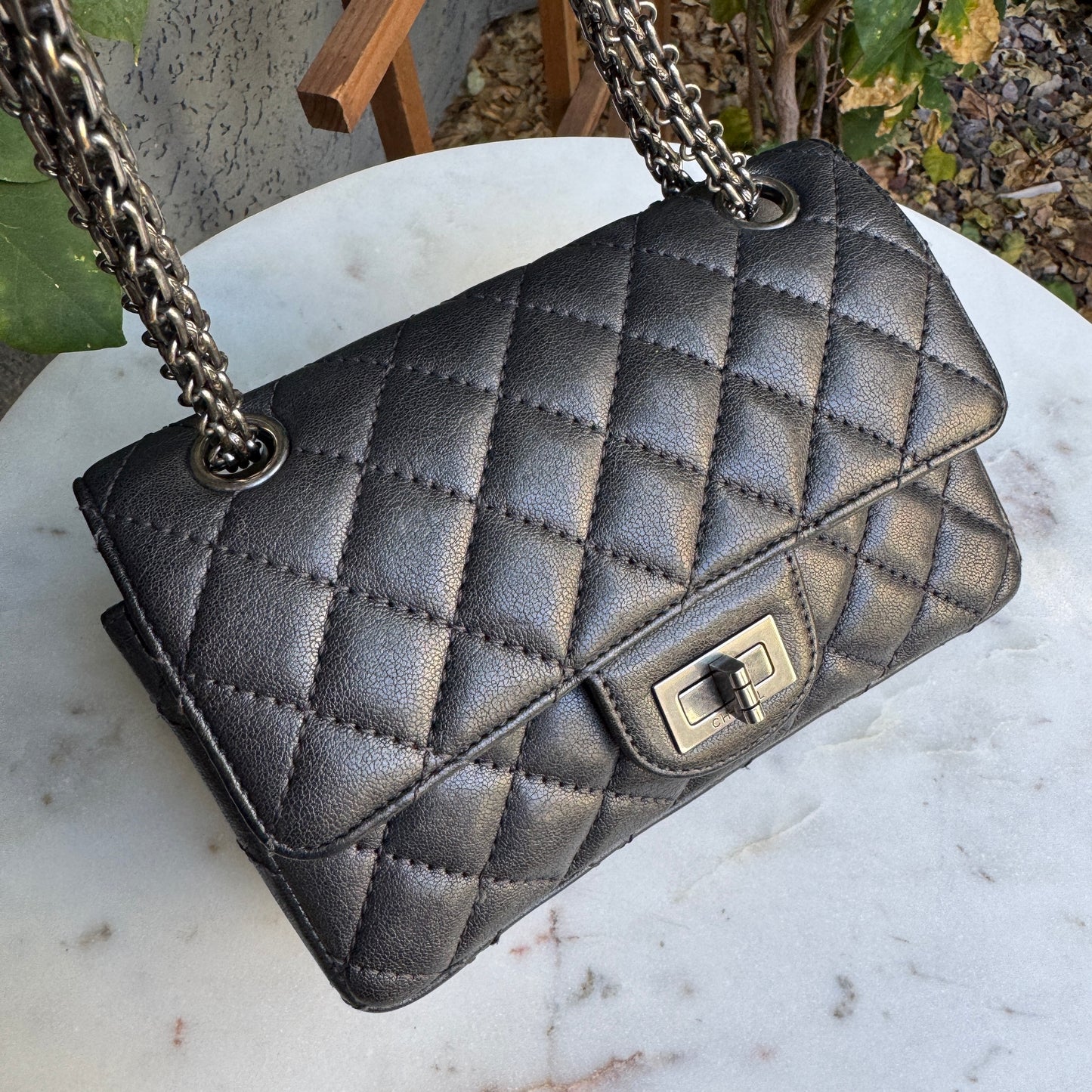 Chanel Mini Reissue 2.55 Single Flap Quilted Leather Crossbody