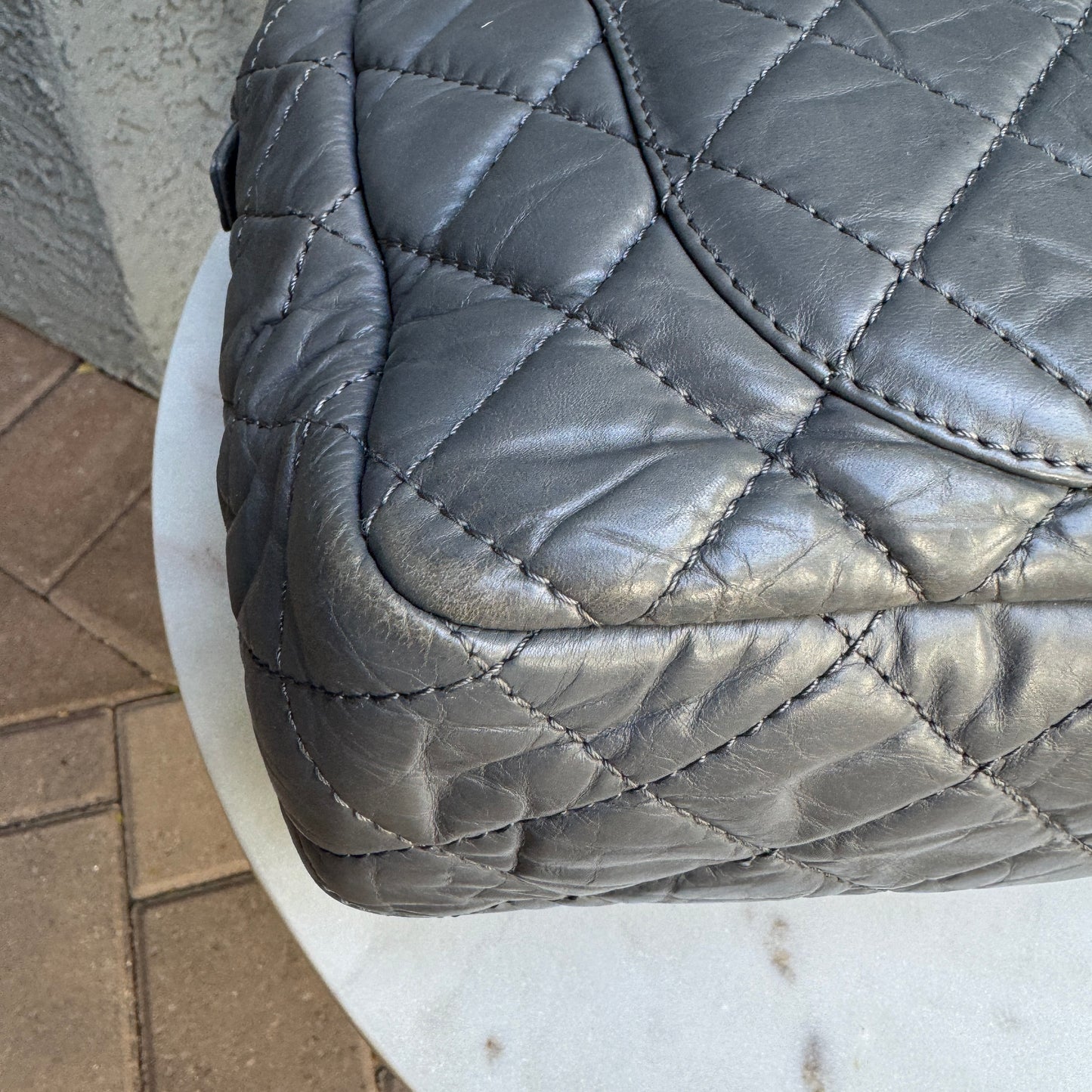 Chanel Quilted Aged Calfskin Large Reissue Camera Bag